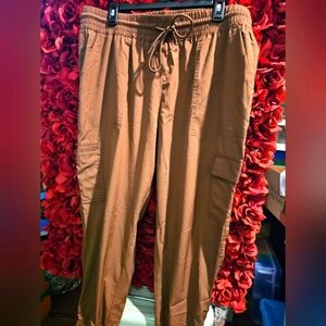 Women's XLarge Stretchtech Brown Active Loose Pants Like New